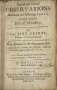 Cover page of "Natural and Political Observations..." 